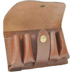 Étui à balles en cuir pour la chasse